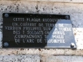 Plaque apposée sur le Monument aux Morts de Saint-Symphorien